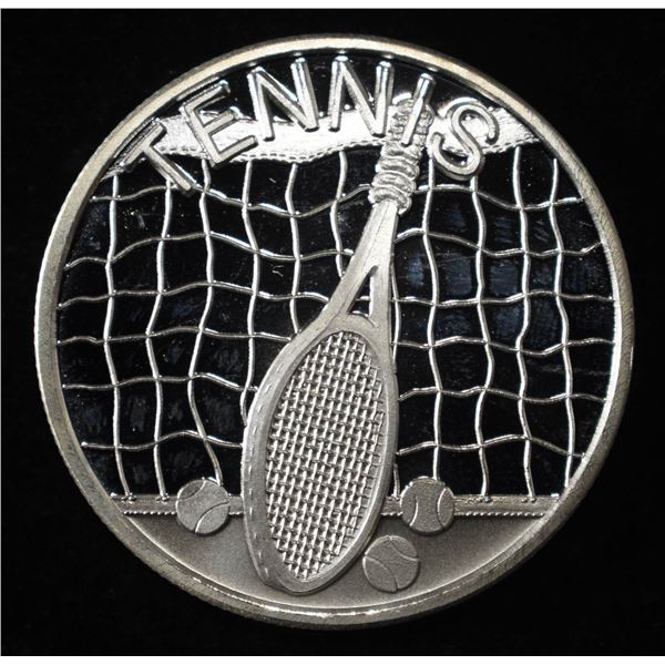TENNIS 1 OZ .999 SILVER ROUND