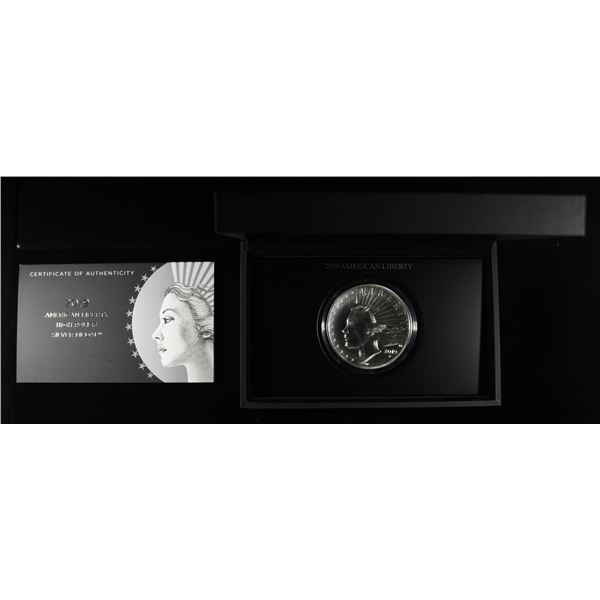 2019 AMERICAN LIBERTY HIGH RELIEF SILVER MEDAL