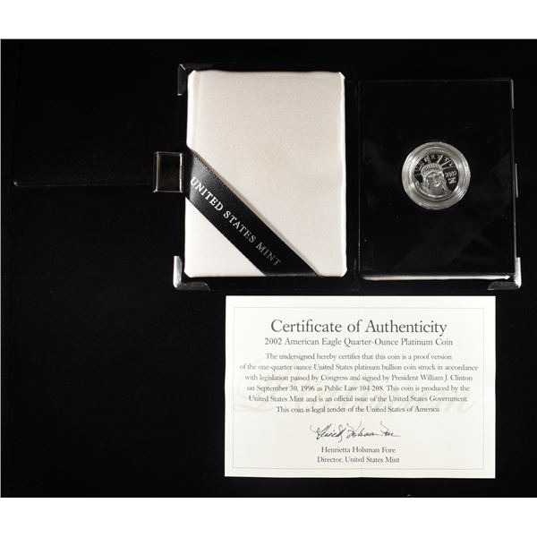 2002-W 1/4TH OZ AMERICAN PLATINUM EAGLE