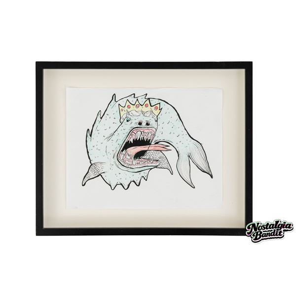 Grimes | "Untitled (Notebook Drawing #8)" Signed & Maccarone-Authenticated Ink on Paper (2006-2008)