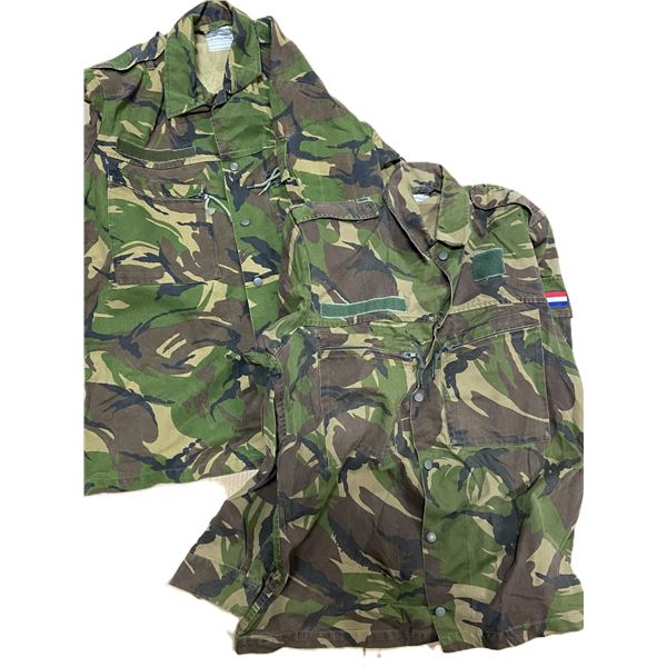 2x Dutch DPM Camo Shirts  Nato Size 8000/0005 Long/Large