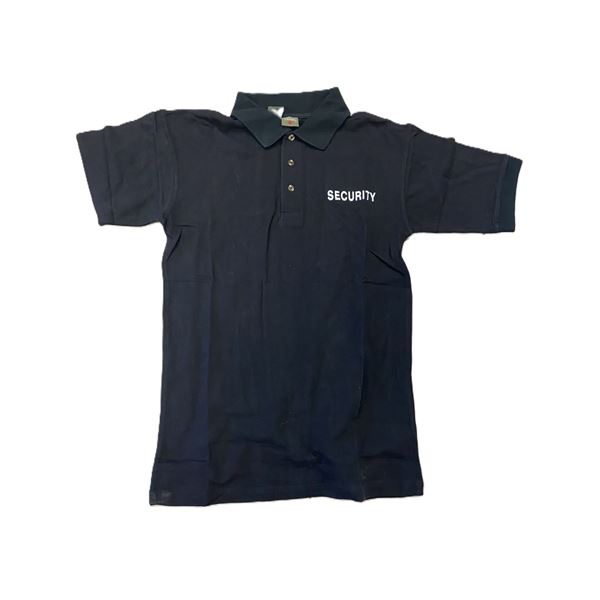 2x Security Print Polo Shirt Black Large