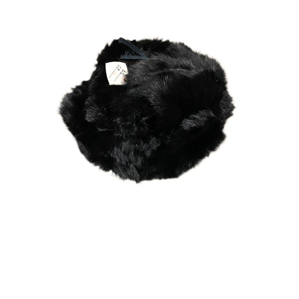 1x Vintage Winter Rabbit Hat Black New Item Size X-Small  Novelty Item
