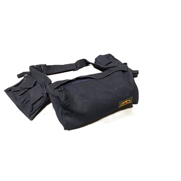 1x 7 POCKET FANNY BAG BLACK , 1 X 7 POCKET FANNY BAG BLACK WOODLAND CAMO
