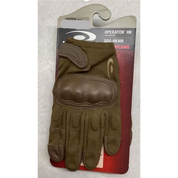 1x Hatch Tactical Operator Gloves HK with Kevlar Model SOG-HK400 By Safariland Size XX Large 11"  Br