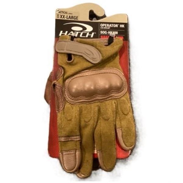 1x Hatch Tactical Operator Gloves HK with Kevlar Model SOG-HK400 By Safariland Size XX Large 11"  Ta
