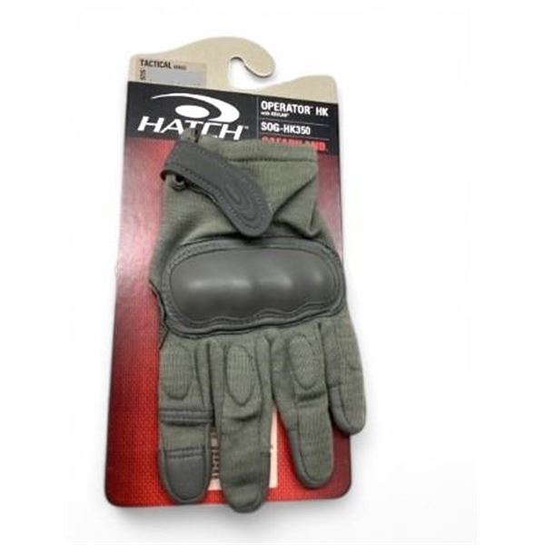 1x  Hatch Tactical Operator Gloves HK with Kevlar Model SOG-HK400 By Safariland Size X Large 10" Gre