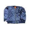 Image 1 : 2X Navy Blue Bomber Ma1 Flight Jacket Size Large ( Generous Make Fits Like X-Large )