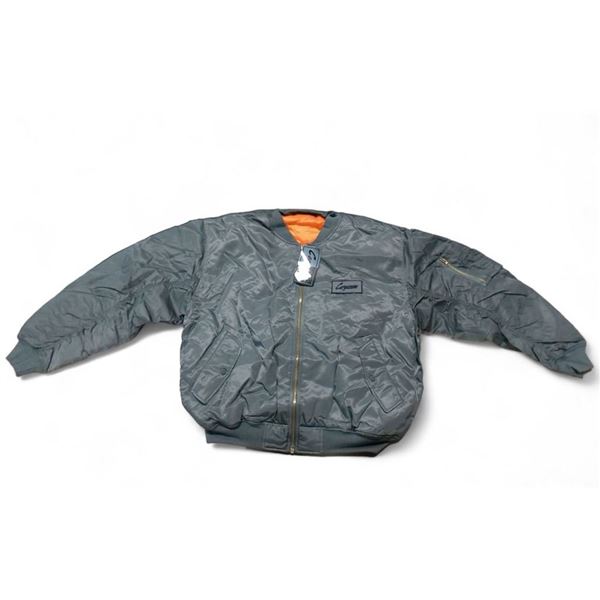 2X Grey Cargo Zone Ma1 Flight Jacket Size XLarge