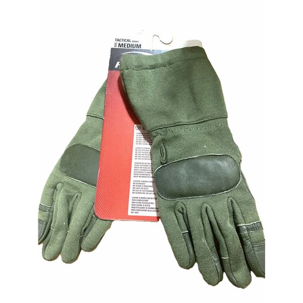 1X HATCH  SOG-650 OPERATOR TACTICAL GLOVES OLIVE COLOR SIZE MED 8"