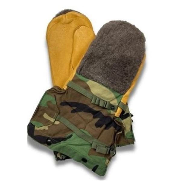 1x U.S. SURPLUS U.S. G.I. Extreme Cold Weather Arctic Mittens, M-1949 Size Large