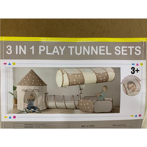 3 in 1 Kids Play Tunnel Sets