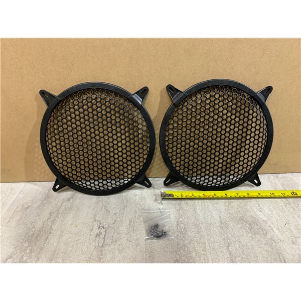 2 Pack of 10in Speaker Grill Subwoofer Guard With Mounting