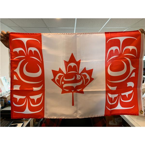 Native Canadian Flag 3Ft x 2Ft