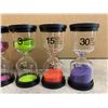 Image 4 : Sand Timers Set 6 Pack Diferent Times