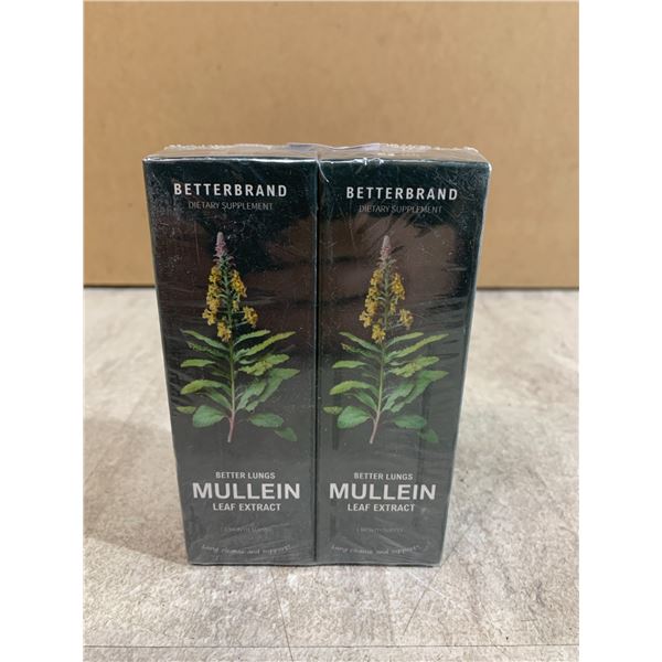 Lot of 2 Betterbrand Mullein Leaf Extract