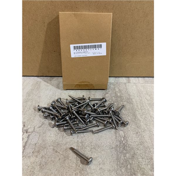 Hex Socket Self Tapping Screws # 10 X 1 1/2in 50 Pack