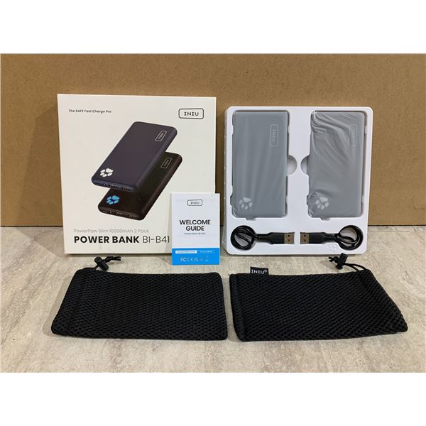 2 Pack of INIU PowerPaw Slim 10000mAh Power Banks