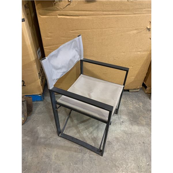 Folding Metal Director Patio Chair