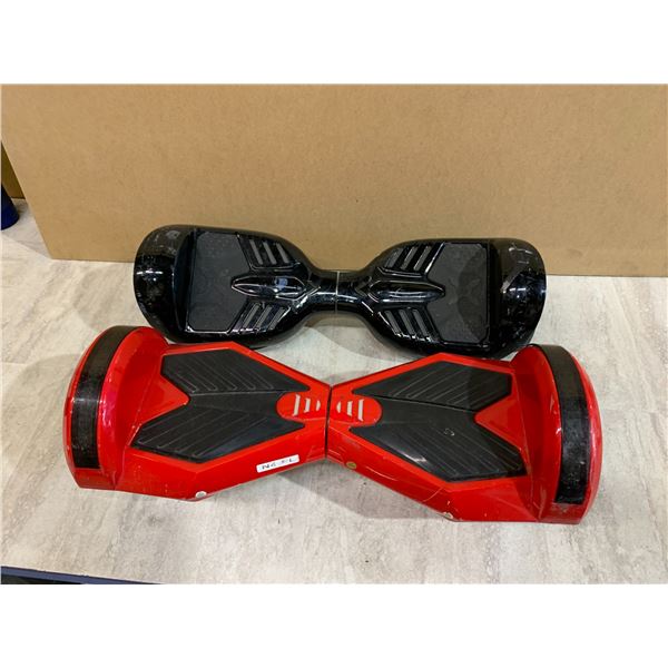Lot of 2 Hoverboards - Red & Black