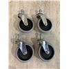 Image 1 : Lot of 4 Heavy Duty Casters 4in