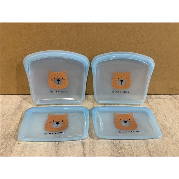 Set of 4 Reusable Silicon Bag's