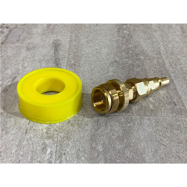 Timsec 1LB Propane Disposal Regulator - Brass