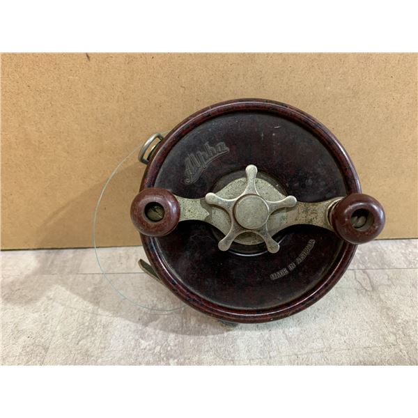 Vintage Alpha Bakelite Fishing Reel