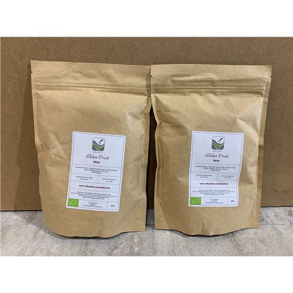Lot of 2 - 200G Bags of Valley of Tea - Elder Fruit Tea