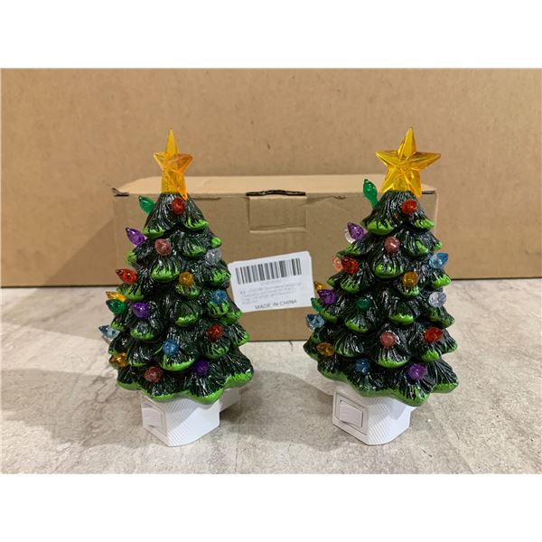 Pack of 2 Christmas Tree Night Lights