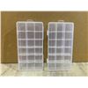 Image 1 : Lot of 2 Plastic Organizer Case