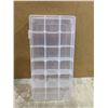 Image 5 : Lot of 2 Plastic Organizer Case