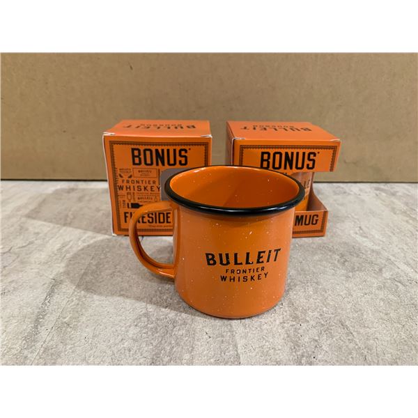 Lot of 2 Bulleit Bourbon Fireside Mugs