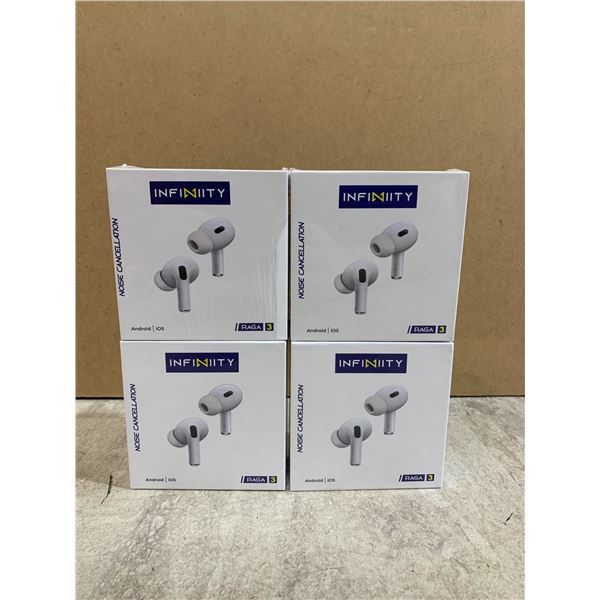 Lot of 4 - Infinity TM Earbuds - Android / iOS
