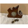 Image 6 : Live Edge Wooden  Burl Clock