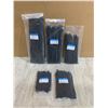 Image 1 : 500 Count Zip Ties 5 Different Sizes Black