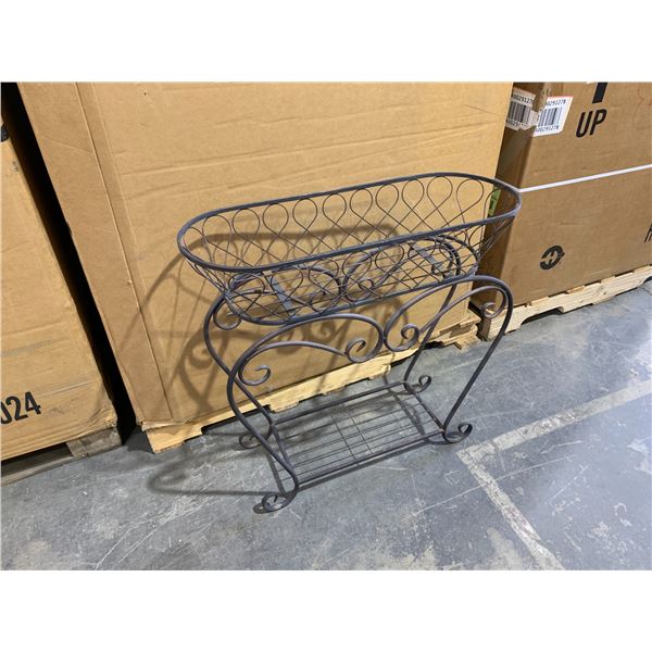 Decorative Wrought Iron Planter Stand / Window Box Holder