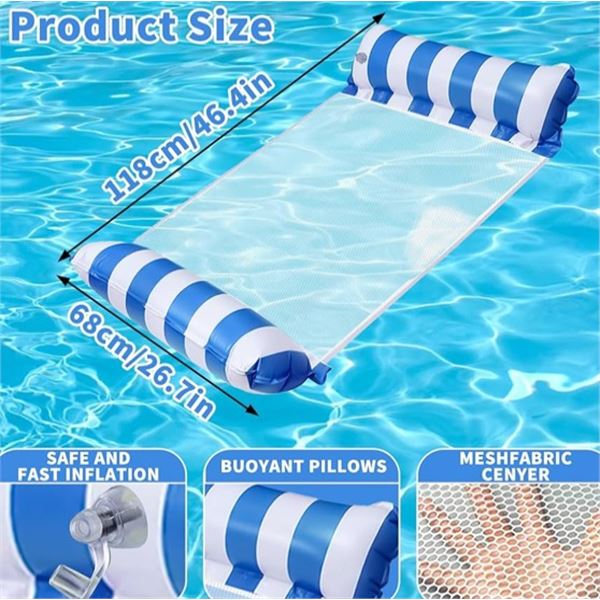 2 Pack of XL Inflatable Pool Floats