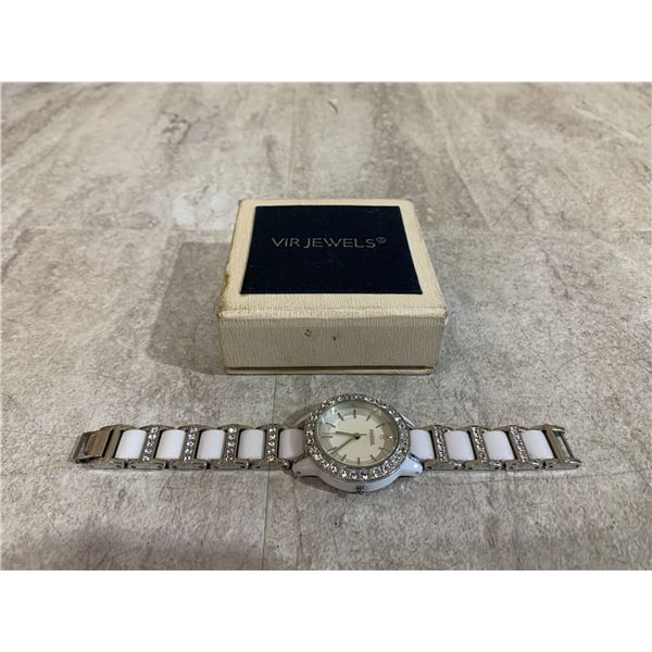 Fossil Ceramic Band Round Wrist Watch
