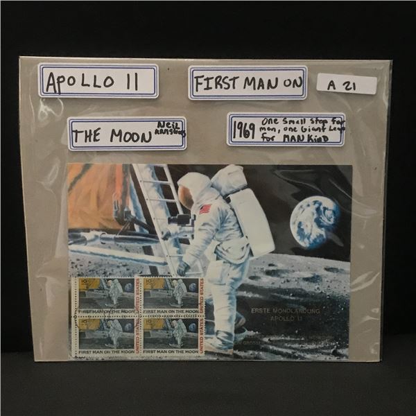 1969 THE MOON APOLLO 11 NEIL ARMSTRONG STAMPS