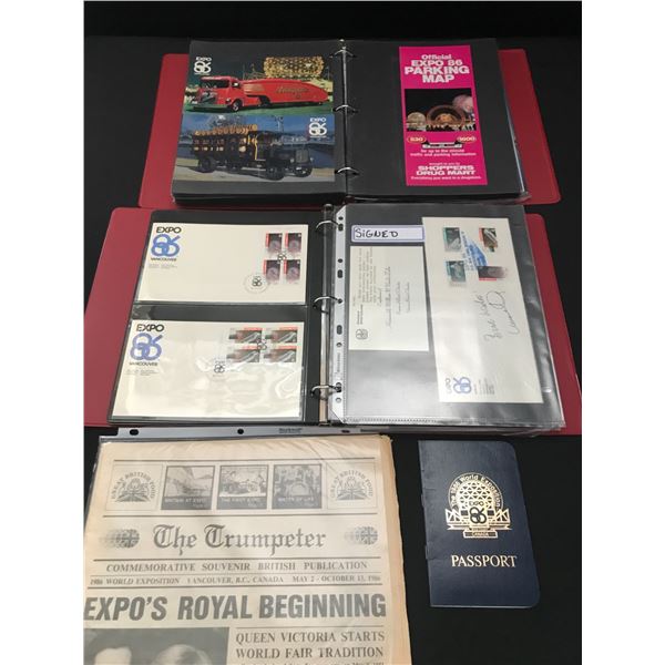 LOT OF EXPO 86 MEMORABILIA