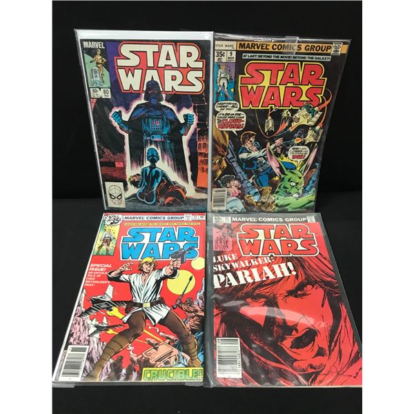 LOT OF 4 STAR WARS COMICS - MARVEL COMICS