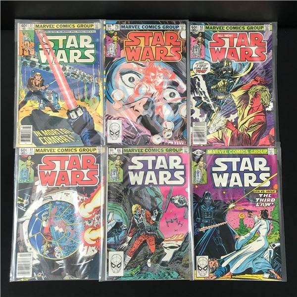 LOT OF 6 STAR WARS COMICS - MARVEL COMICS
