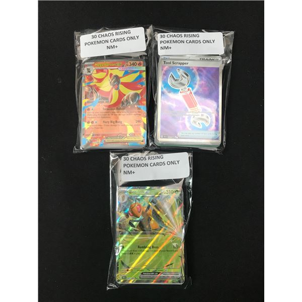 LOT OF 90 POKEMON TCG CHAOS RISING TRADING CARDS