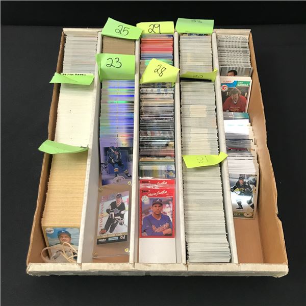 BOX OF MIXED SPORTS TRADING CARDS