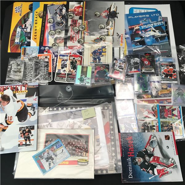 LOT OF HOCKEY PARAPHERNALIA