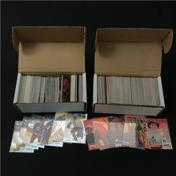 2 BOXES OF SPORTS TRADING CARDS