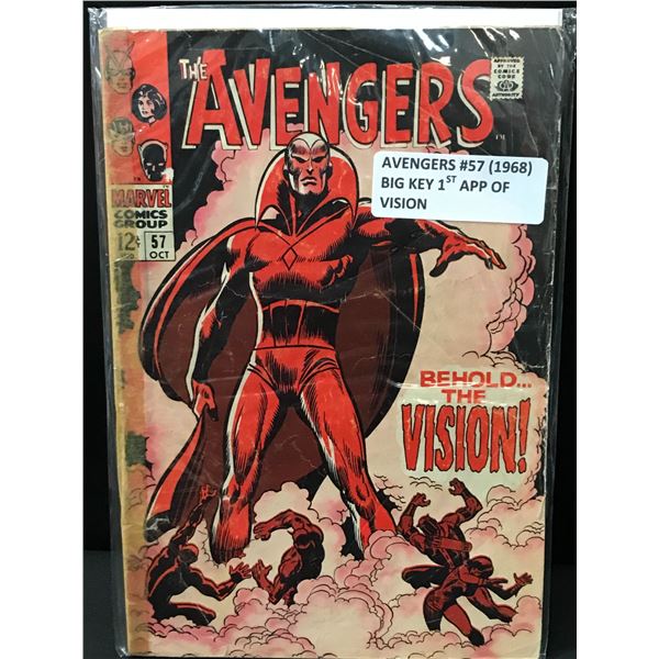 THE AVENGERS #57 (1968) 1ST APP VISION - MARVEL COMICS