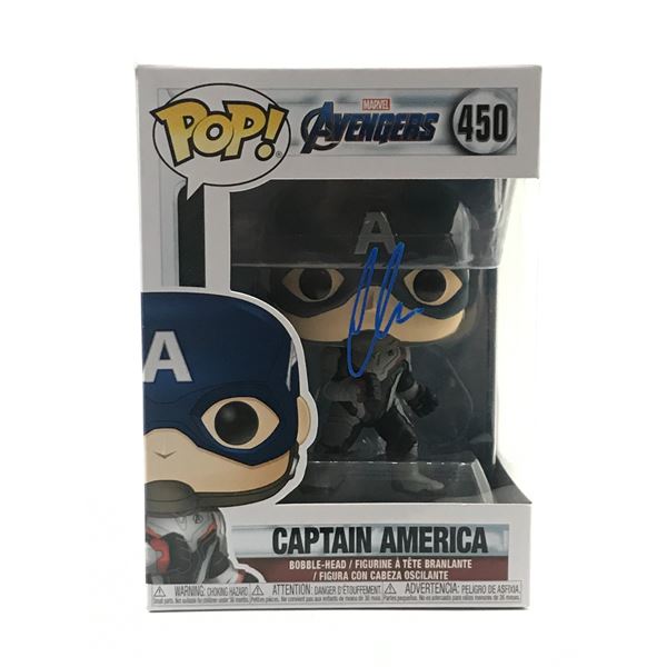 CHRIS EVANS SIGNED CAPTAIN AMERICA FUNKO POP - HOLLYWOOD COA
