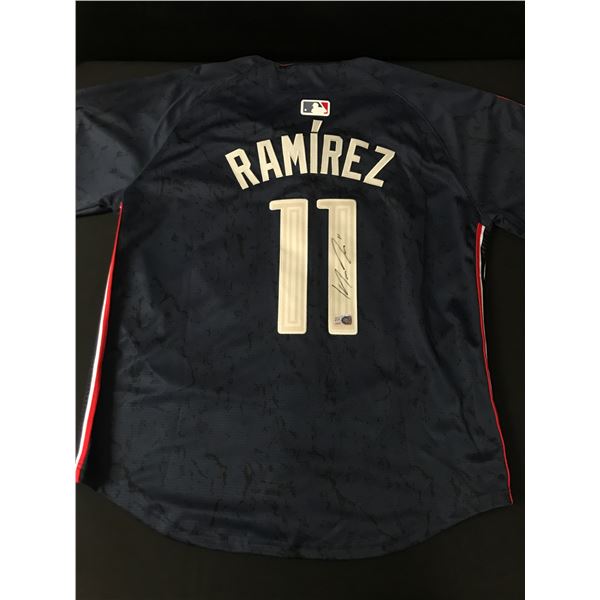 JOSE RAMIREZ SIGNED CLEVELAND GUARDIANS CUSTOM JERSEY - ELITE SPORTS COA
